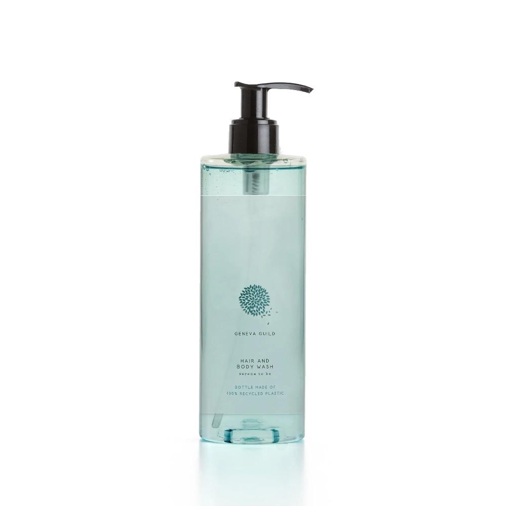 BOTELLA CON DOSIFICADOR GEL-CHAMPU GENEVA GUILD - 380 ML